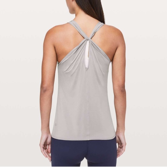 Lululemon Timeless Twist Tank Top Dark Chrome - Size 6 - Picture 8 of 12